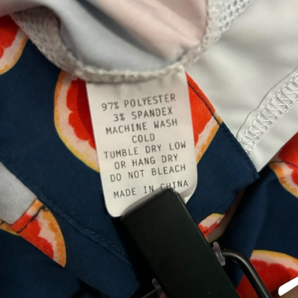 Kortni Jeane Men’s Size 36 Navy Blue Orange Boardie Board Swim Trunks Shorts - Picture 7 of 7